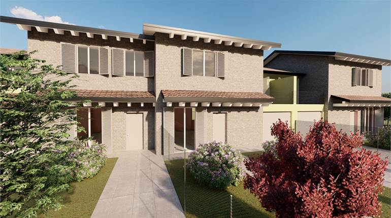 Nuova costruzione: villa a schiera centrale con giardino